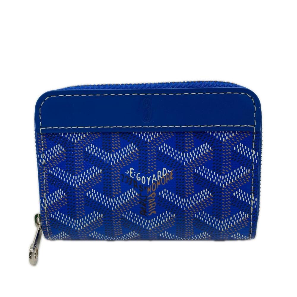 GOYARD Matignon Mini Wallet Blue MATIGNMINTY09CL09P Wallet/Coin Case Multicol...